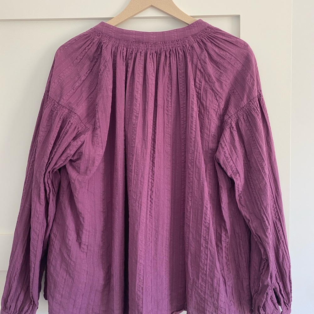 Vanessa Bruno Pleated Blouse size Medium - Picture 4 of 5